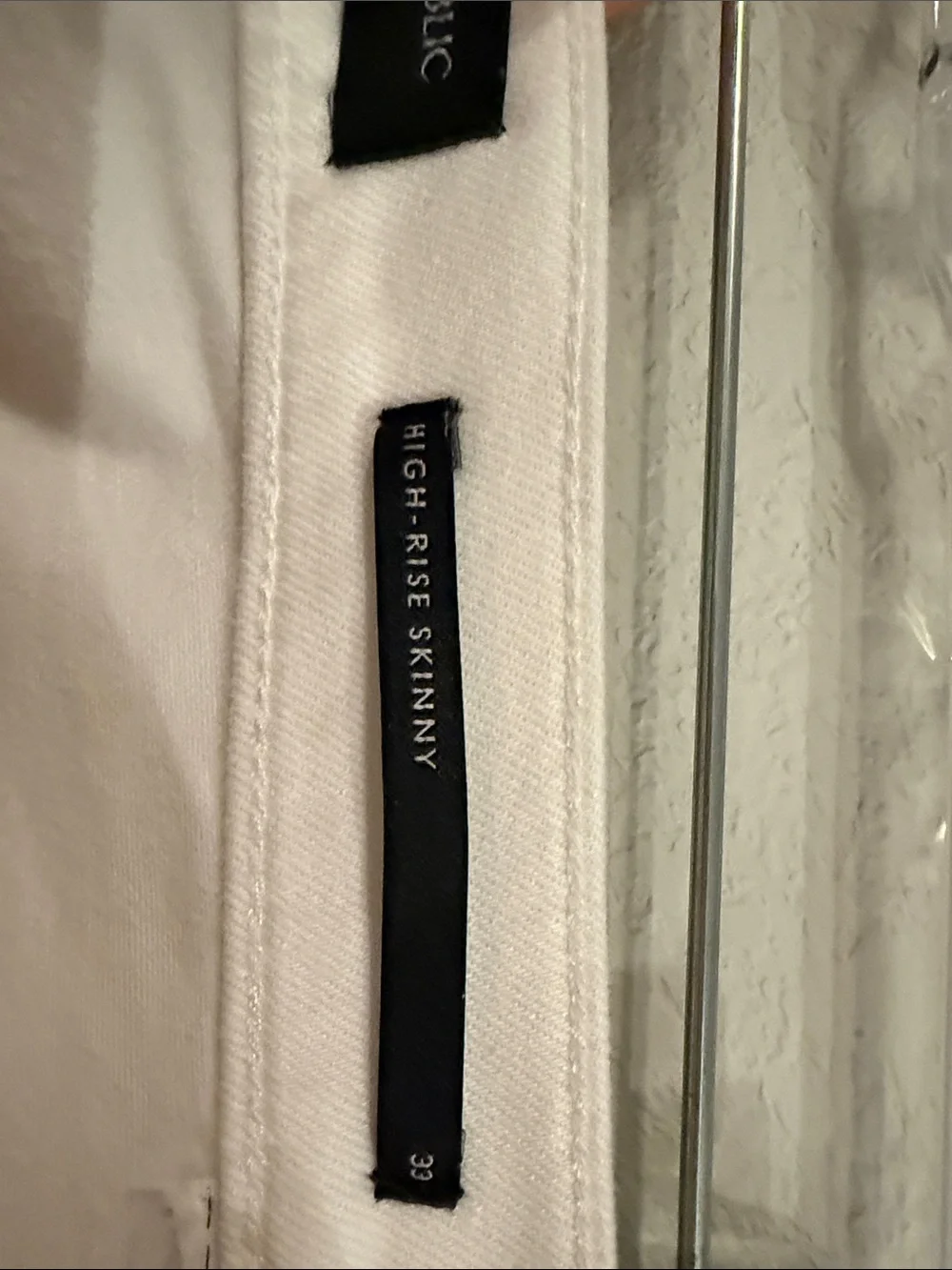 Banana Republic White Slim Straight Men's Jeans